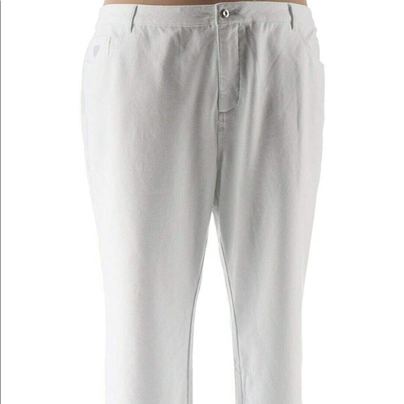 Quacker Factory NWOT white Dream Jeans - Picture 1 of 6